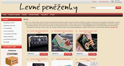 Desktop Screenshot of levnepenezenky.cz